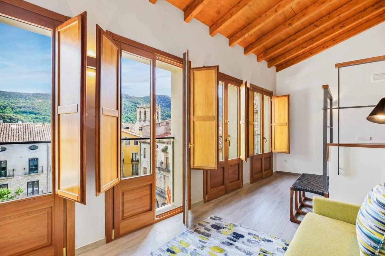 Can Bona Casa Espectacular Duplex Con Terraza Besalú Buitenkant foto